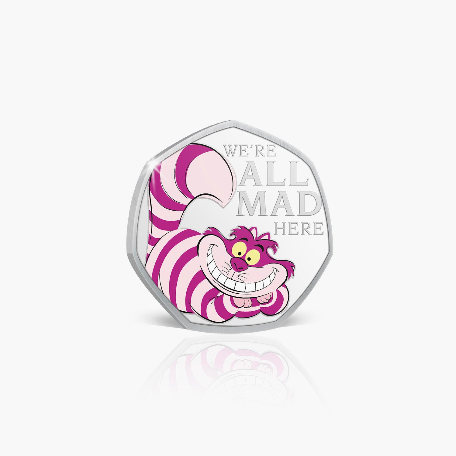 Cheshire Cat Silver Plated Commemorative