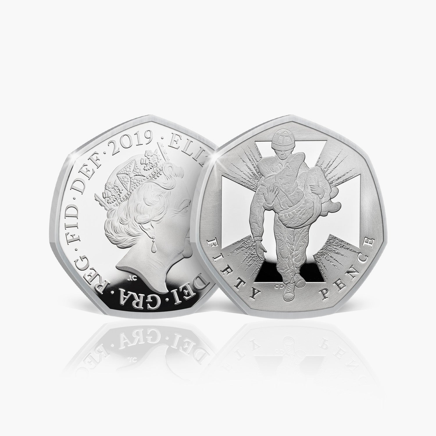 50 Years of the 50p Military Set 2019 Silver Proof