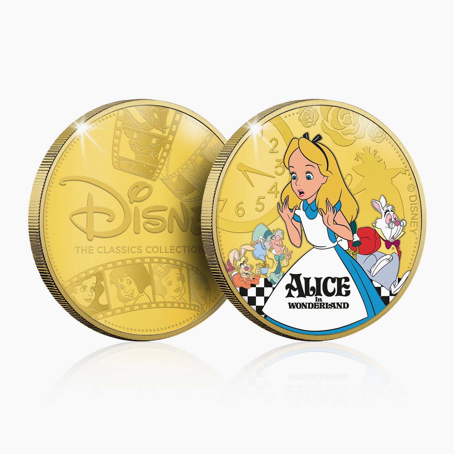Alice In Wonderland Gold-Plated Commemorative