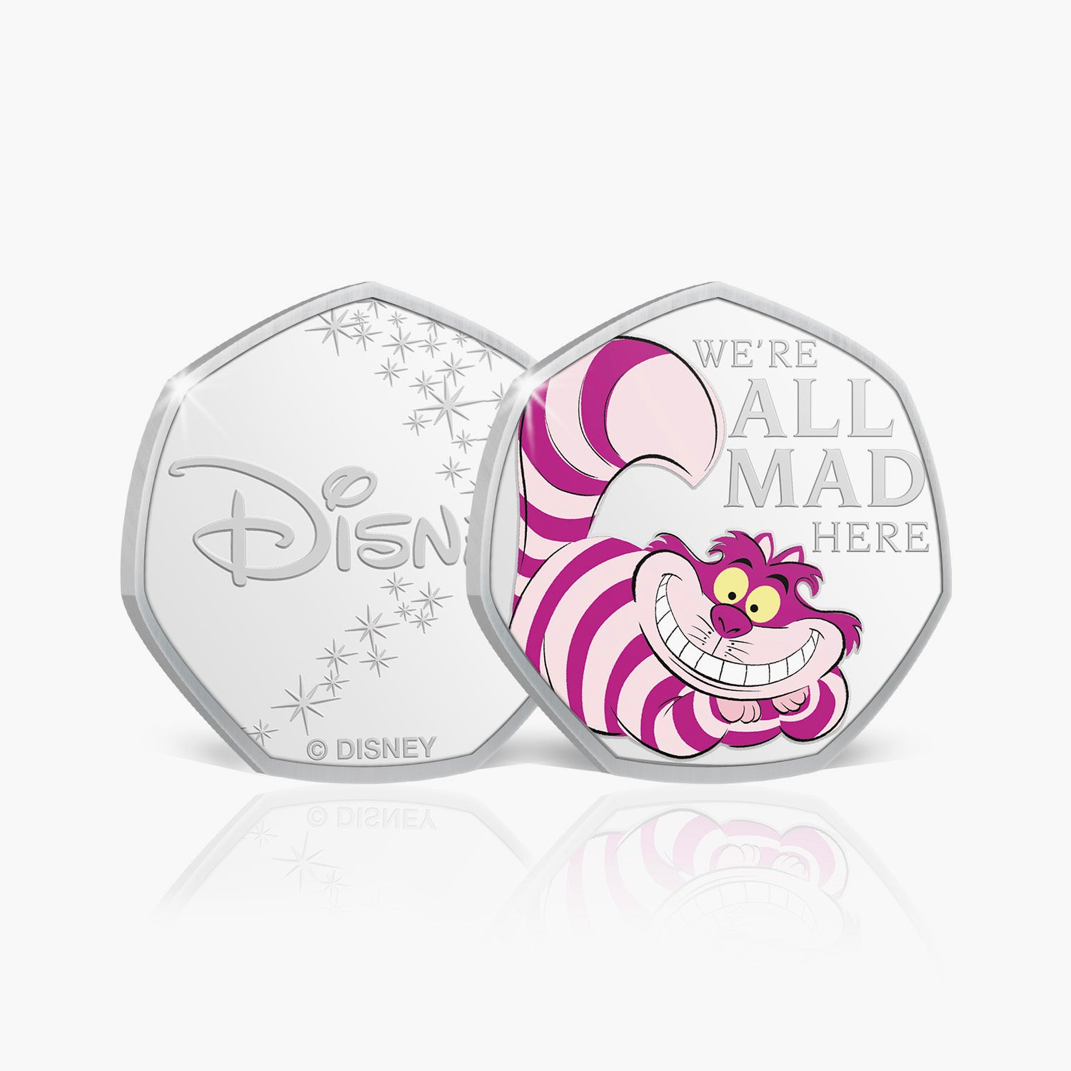 Cheshire Cat Silver Plated Commemorative