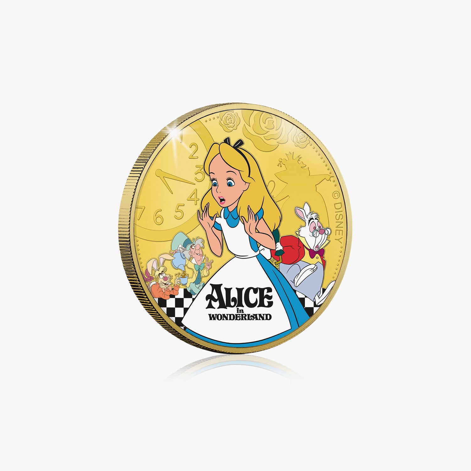 Alice In Wonderland Gold-Plated Commemorative