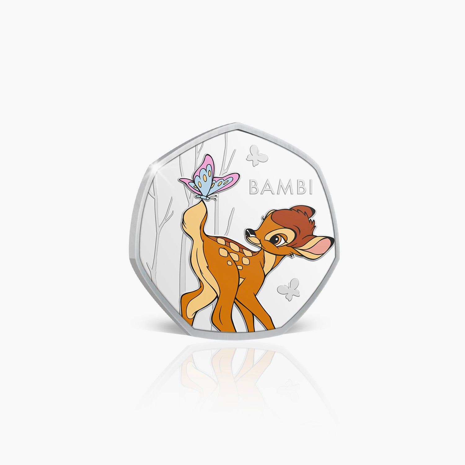 Disney Animals Bambi Silver-Plated Commemorative