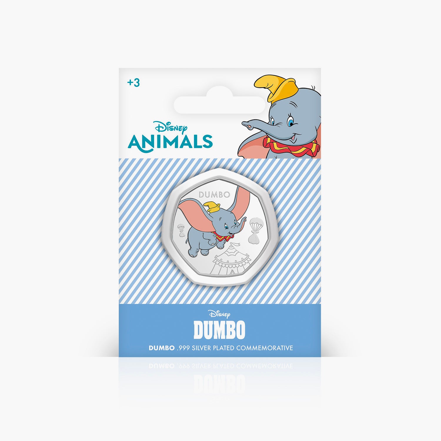 Disney Animals Dumbo commémoratif plaqué argent