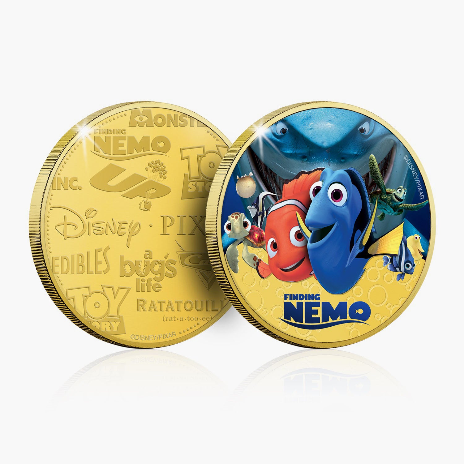 Le monde de Nemo plaqué or commémoratif