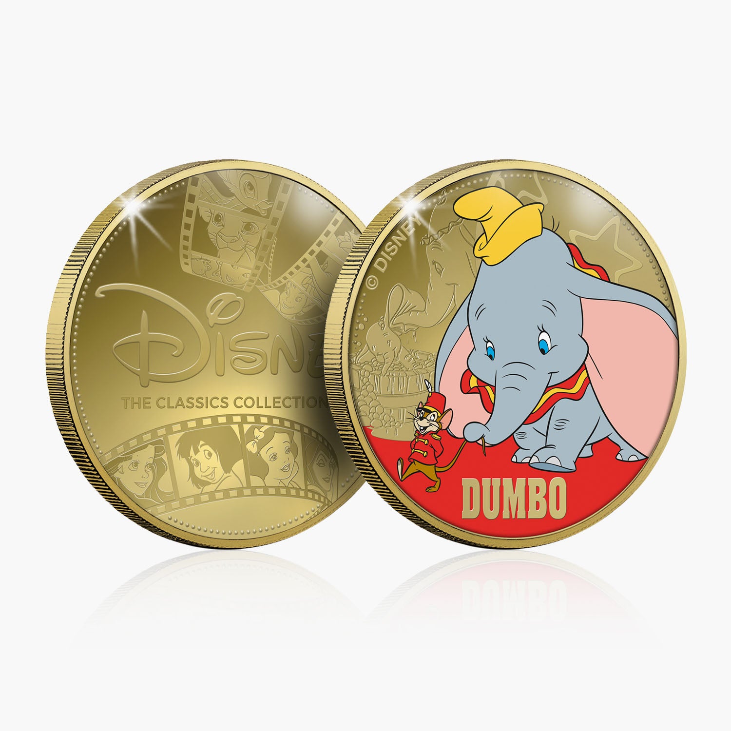 Dumbo commémoratif plaqué or