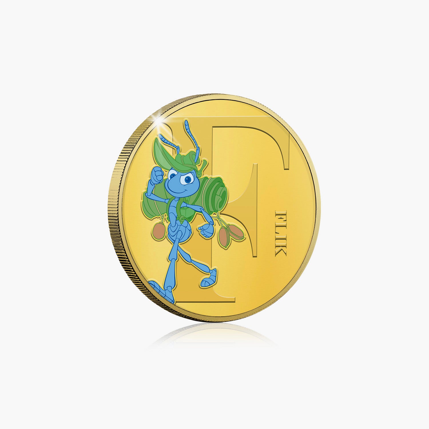 F is For Flik Gold-Plated Full Colour Comm