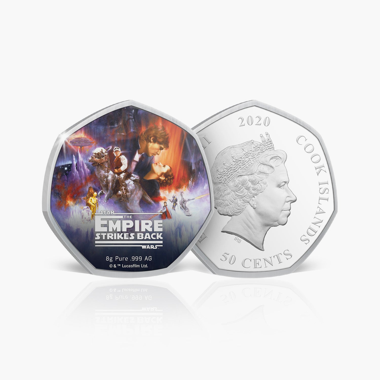 The Star Wars 40th Anniversary The Empire Strikes Back Solid Silver Coin