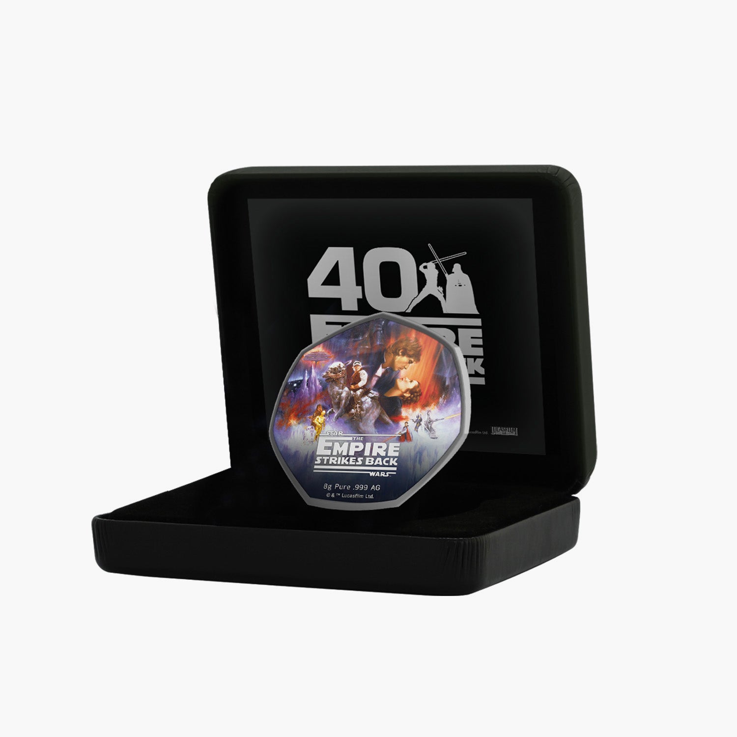 The Official 40th Anniversary The Empire Strikes Back Solid Silver Movie Coin