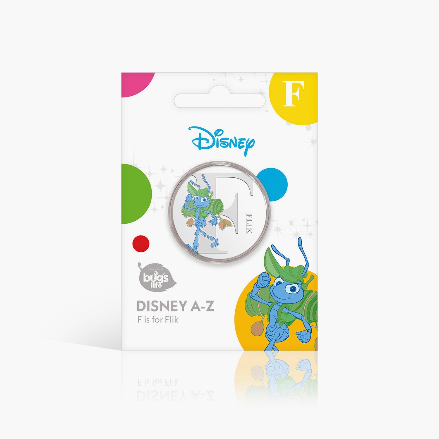 F is for Flik Silver-Plated Full Colour Commemorative