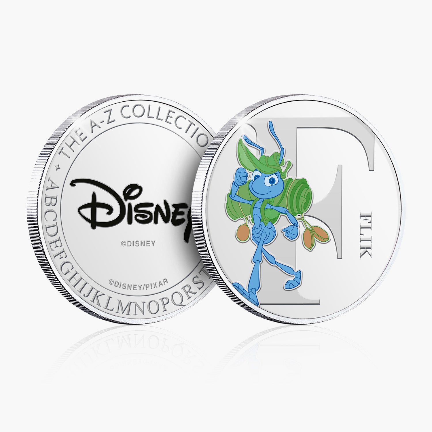 F is for Flik Silver-Plated Full Colour Commemorative