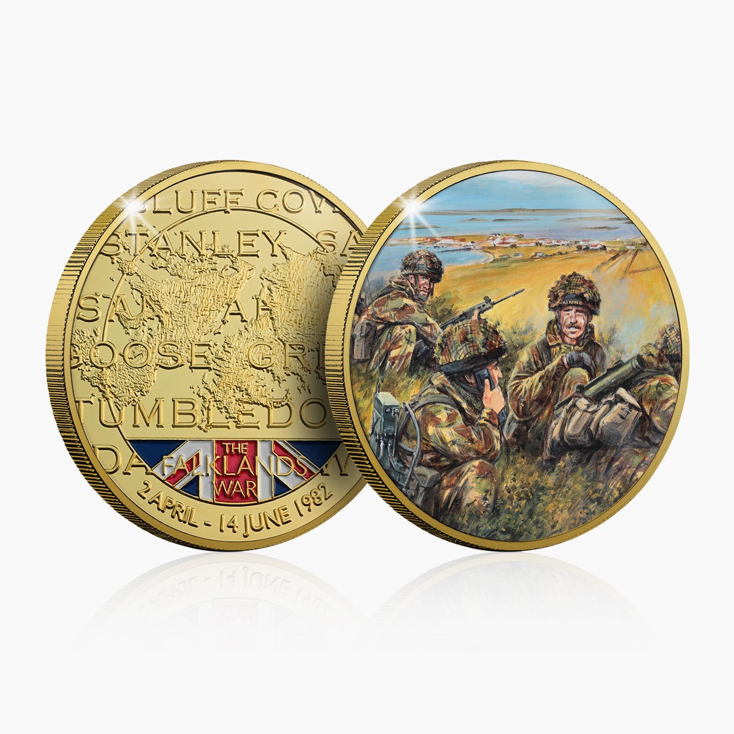 Goose Green Gold-Plated Commemorative