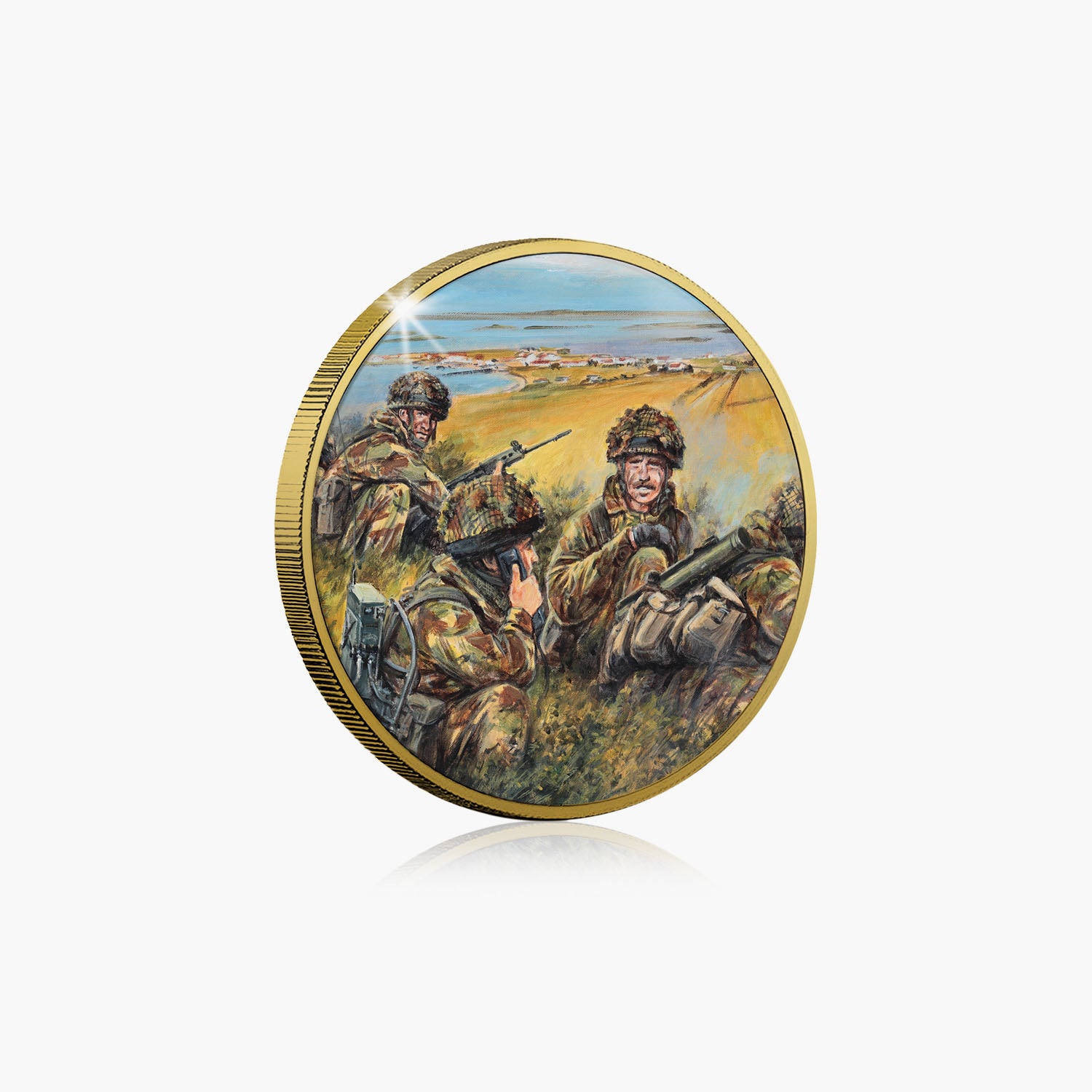 Goose Green Gold-Plated Commemorative