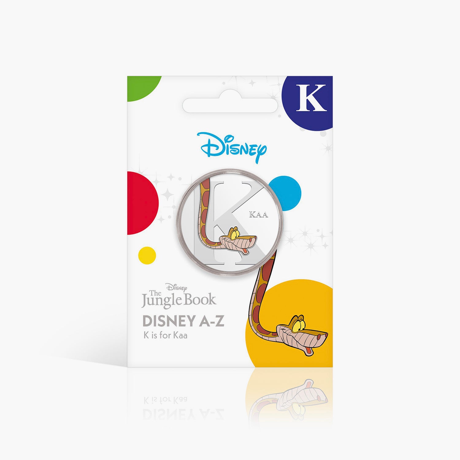K is for Kaa Silver-Plated Full Colour Commemorative