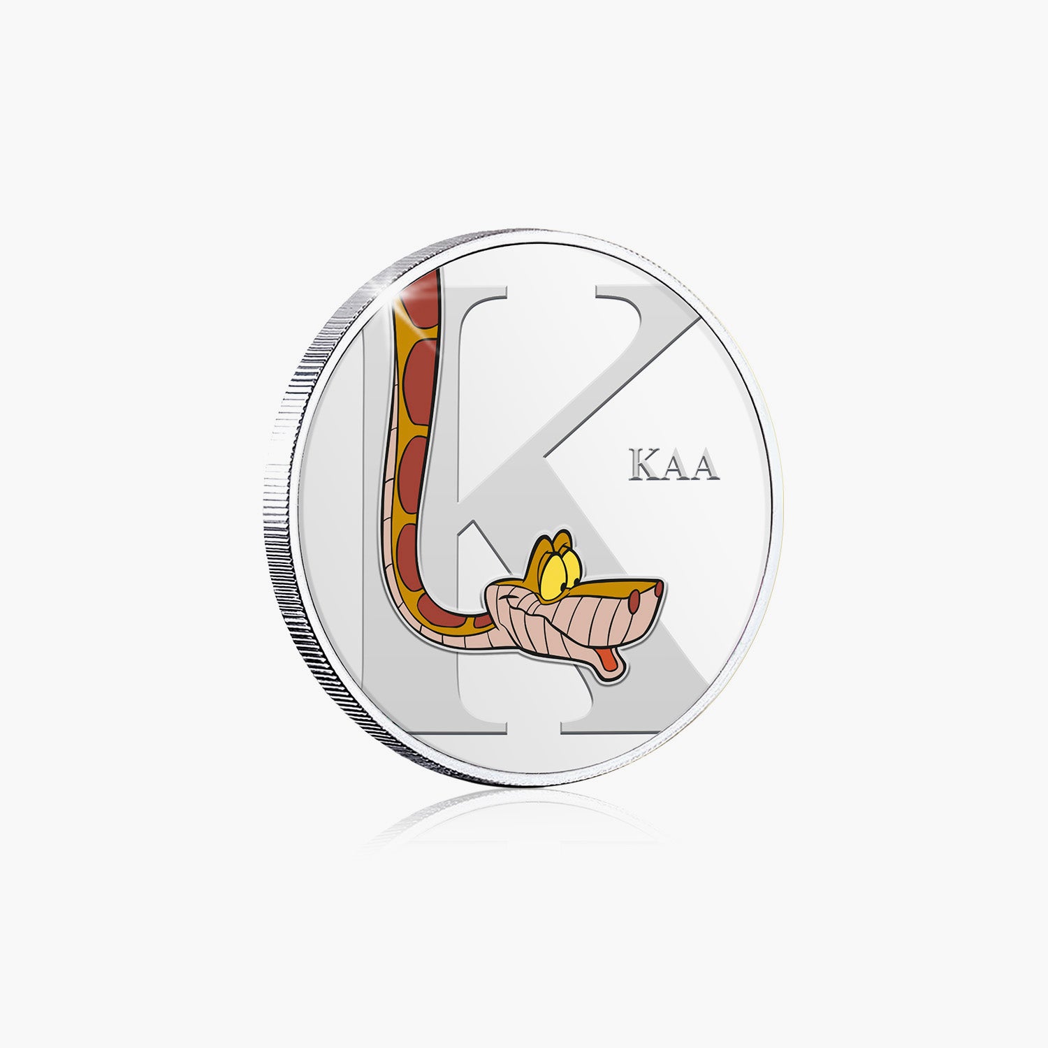 K is for Kaa Silver-Plated Full Colour Commemorative