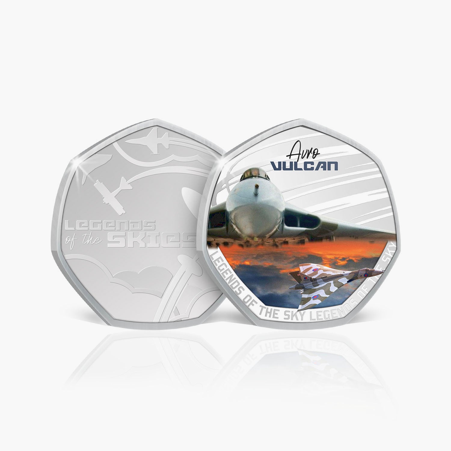 Legends of the Skies Vulcan Silver-Plated Commemorative