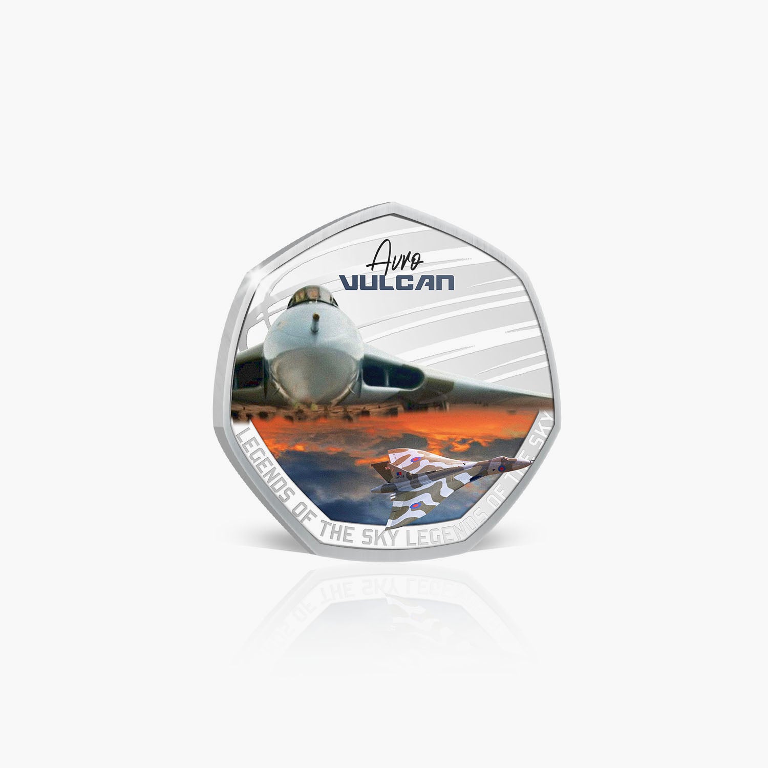 Legends of the Skies Vulcan Silver-Plated Commemorative