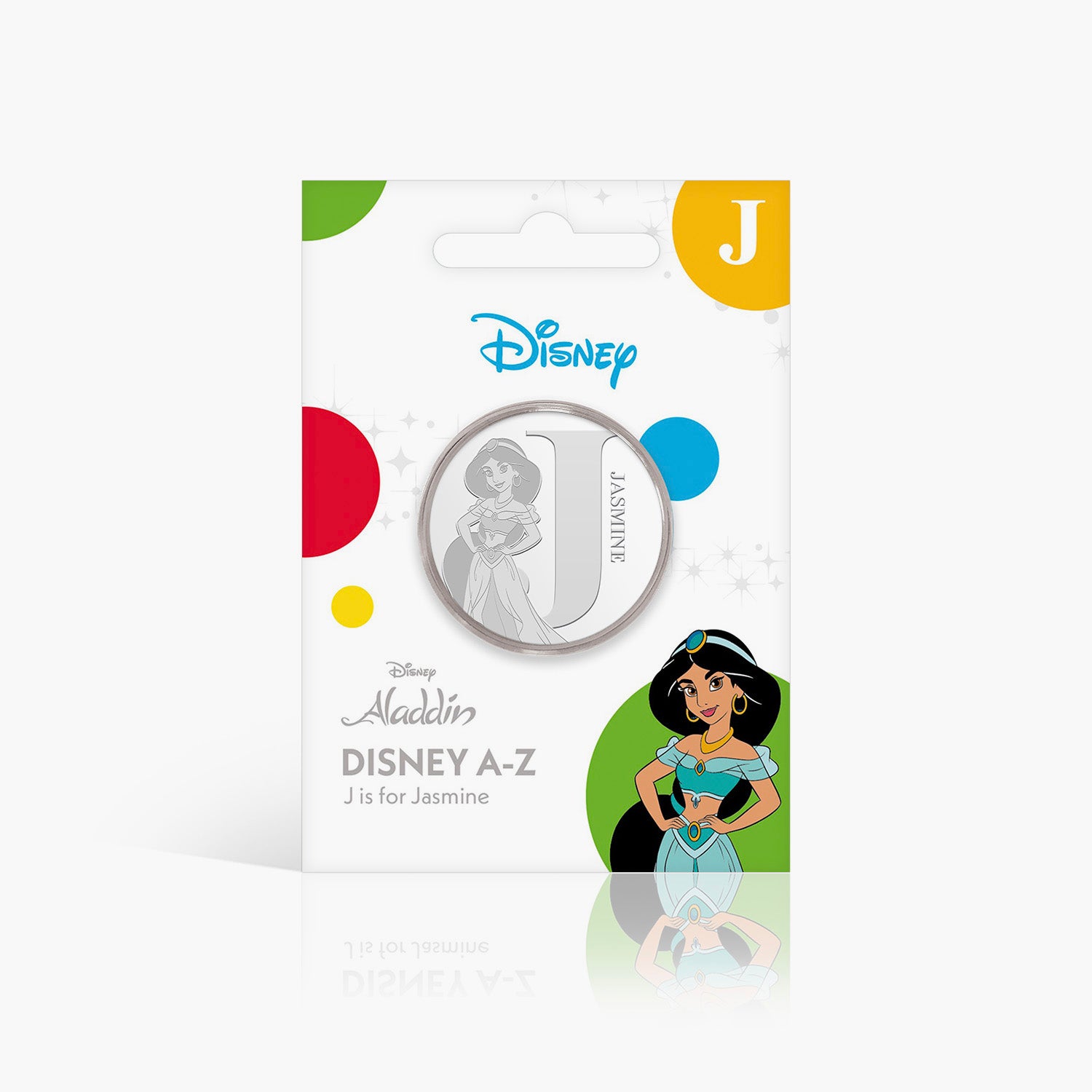 J Is For Jasmine Silver-Plated Commemorative