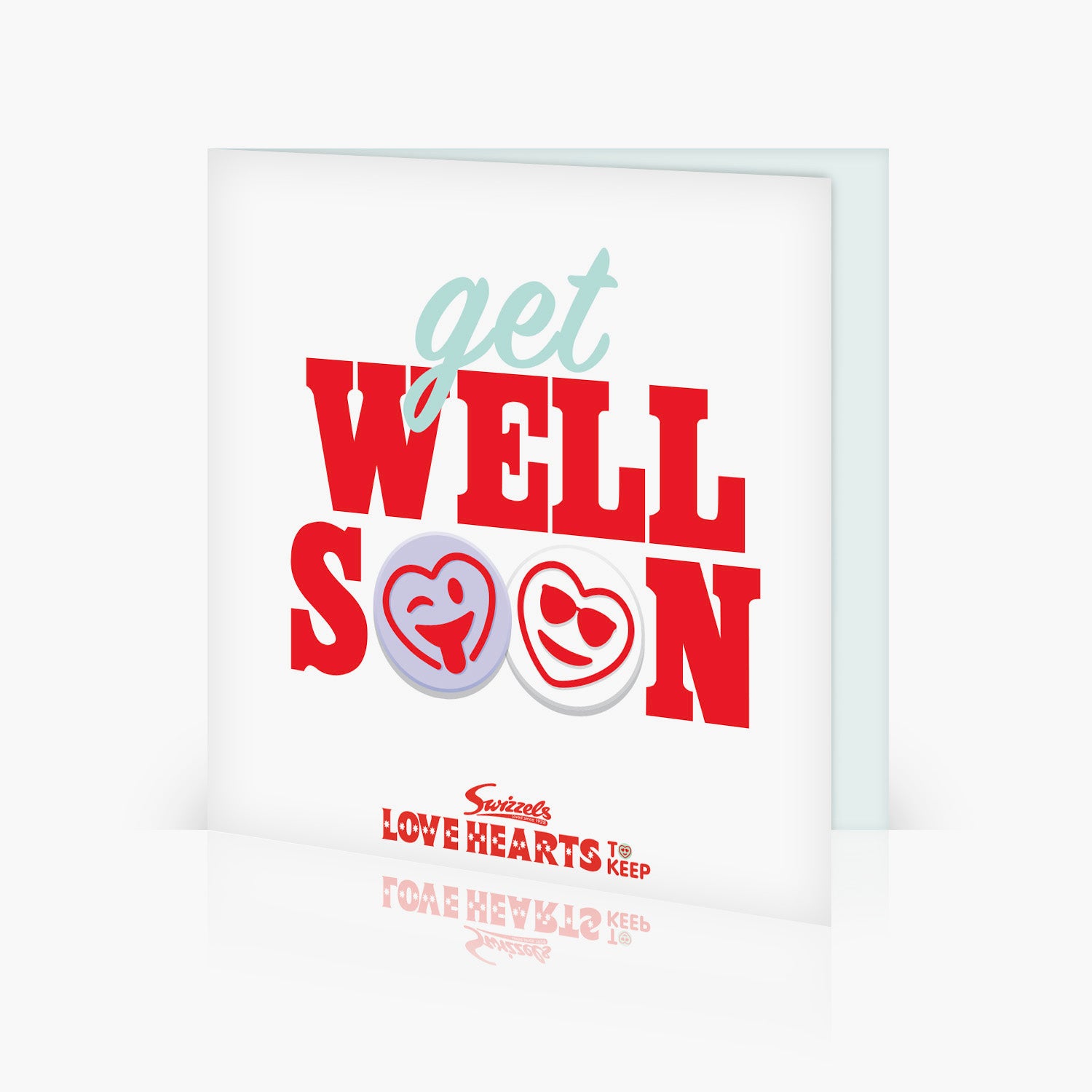 Get well Soon Love Heart Card