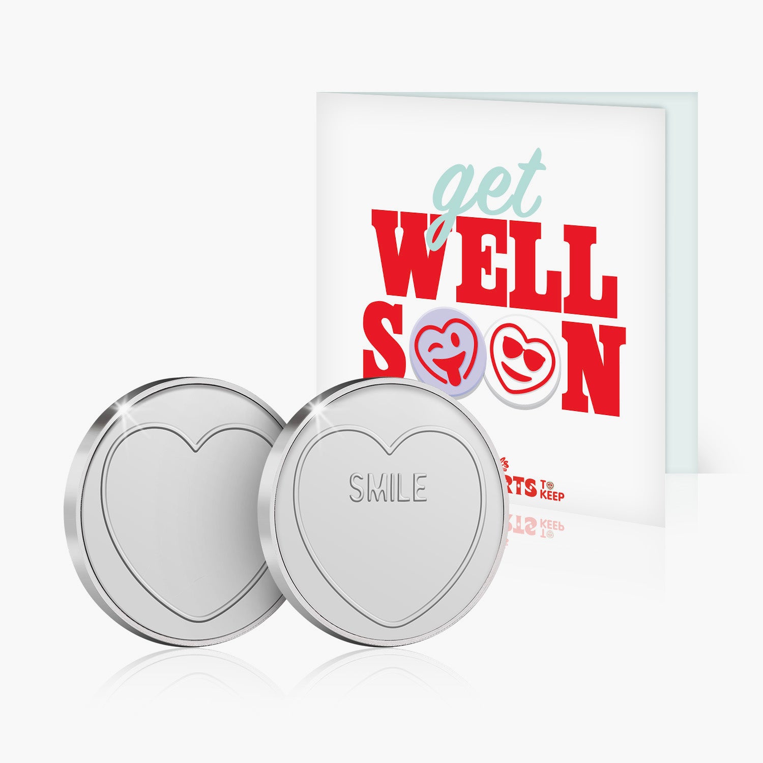 Get well Soon Love Heart Card