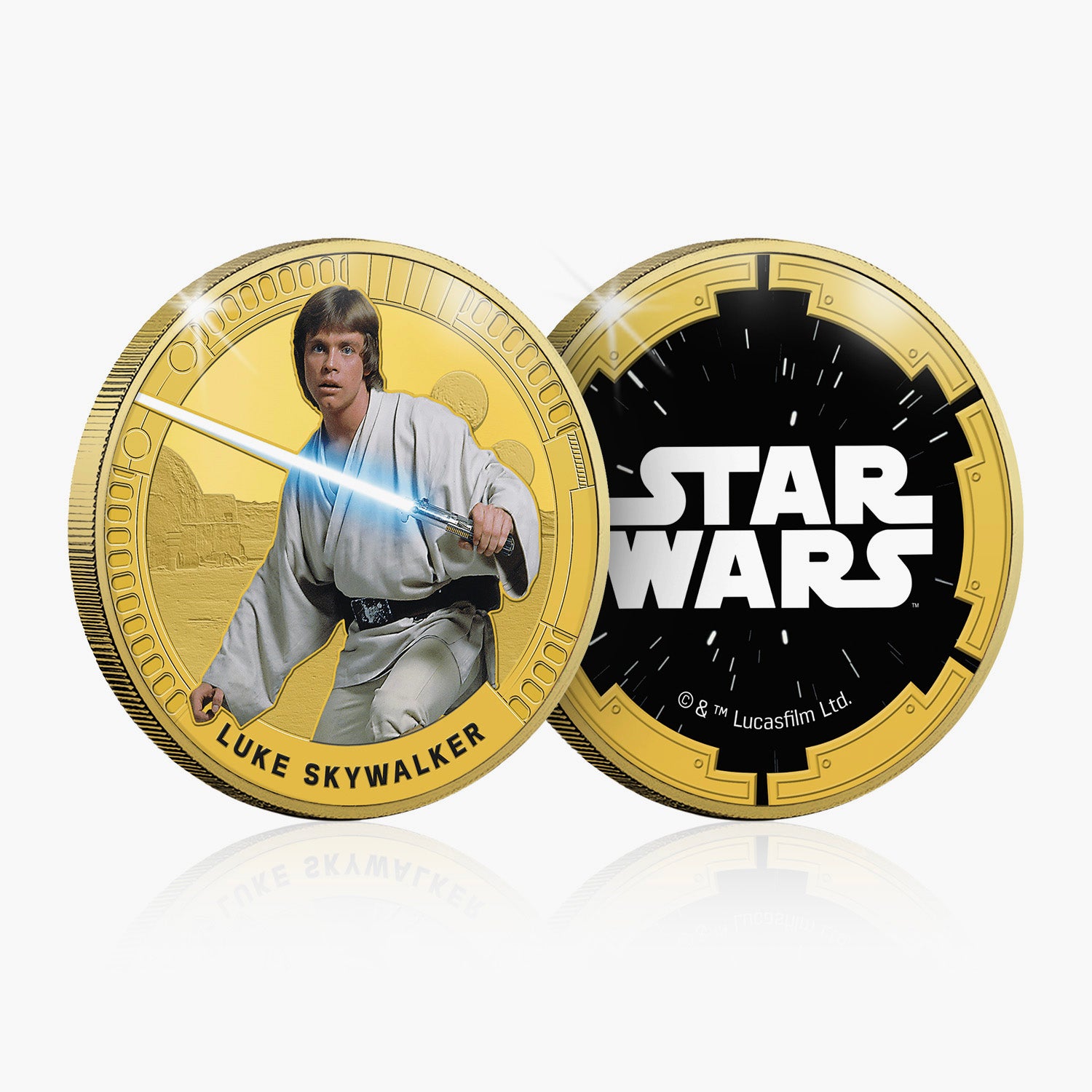 Luke Skywalker Or - Commémoratif Plaqué