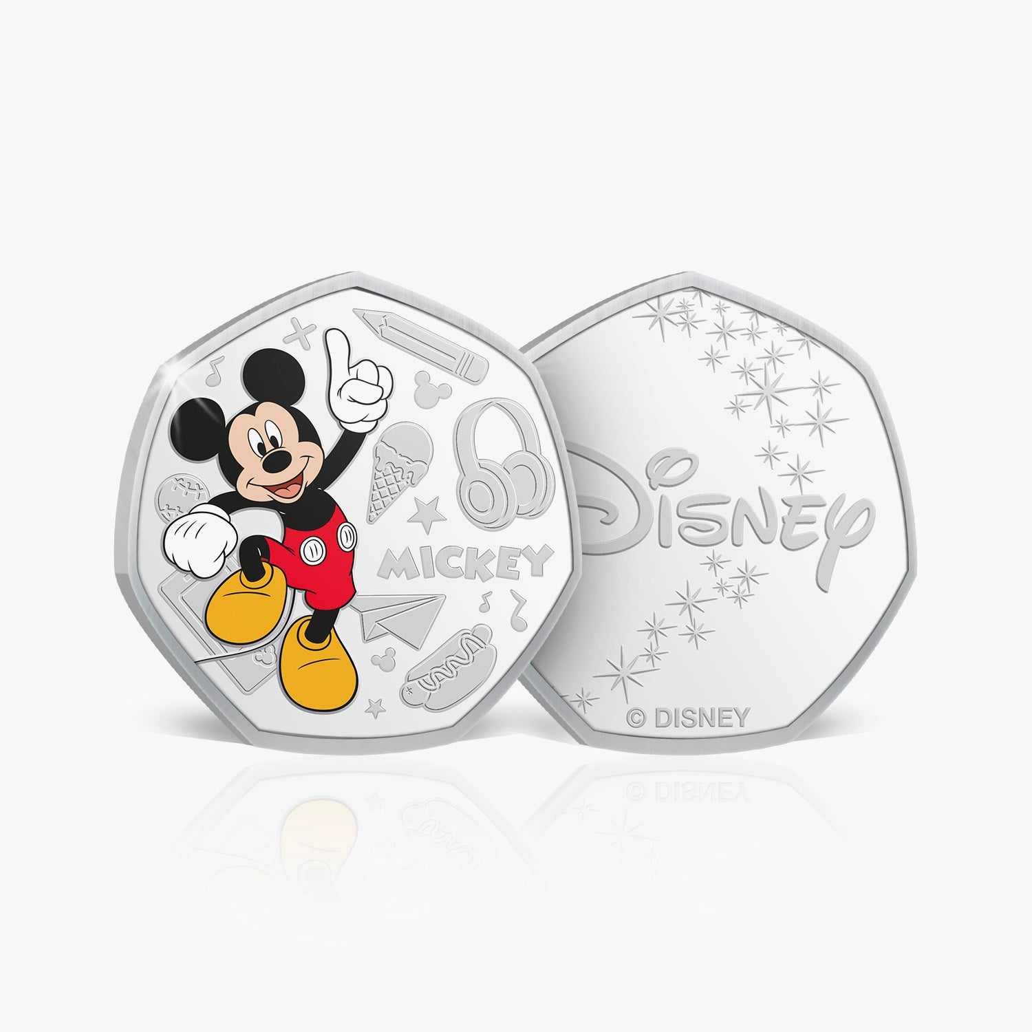 Mickey Mouse Silver Plated Commemorative