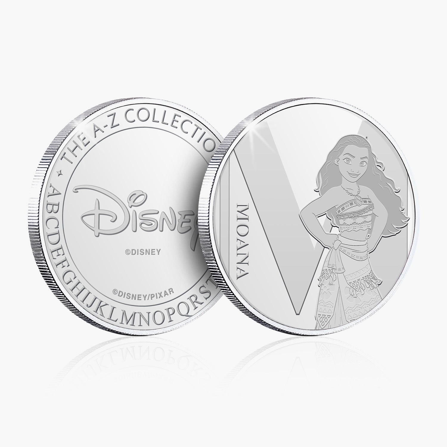 M Is For Moana Silver-Plated Commemorative