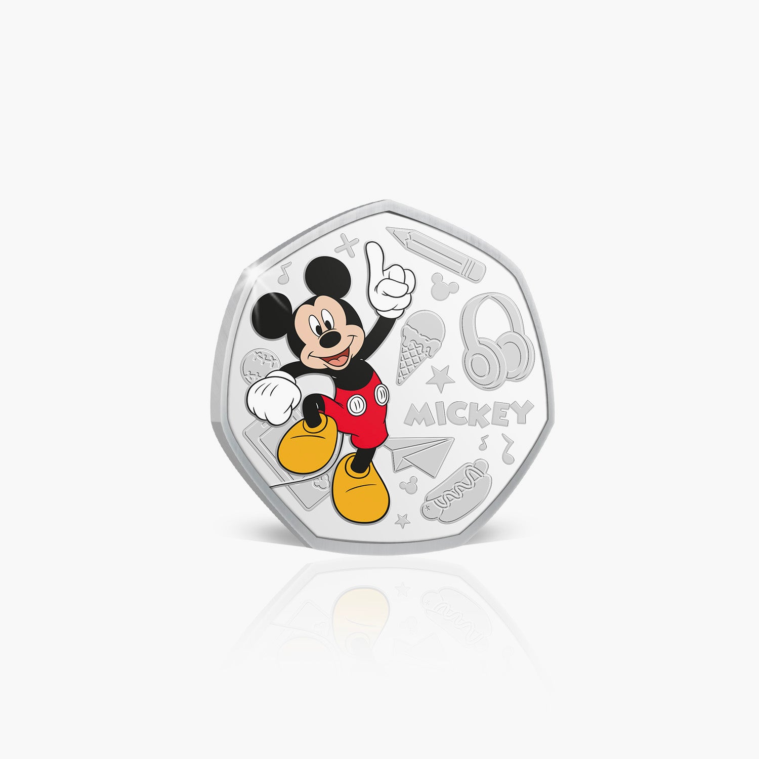 Mickey Mouse Argent Plaqué Commémoratif