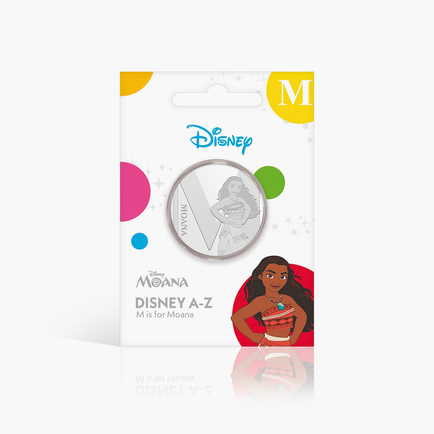 M Is For Moana Silver-Plated Commemorative