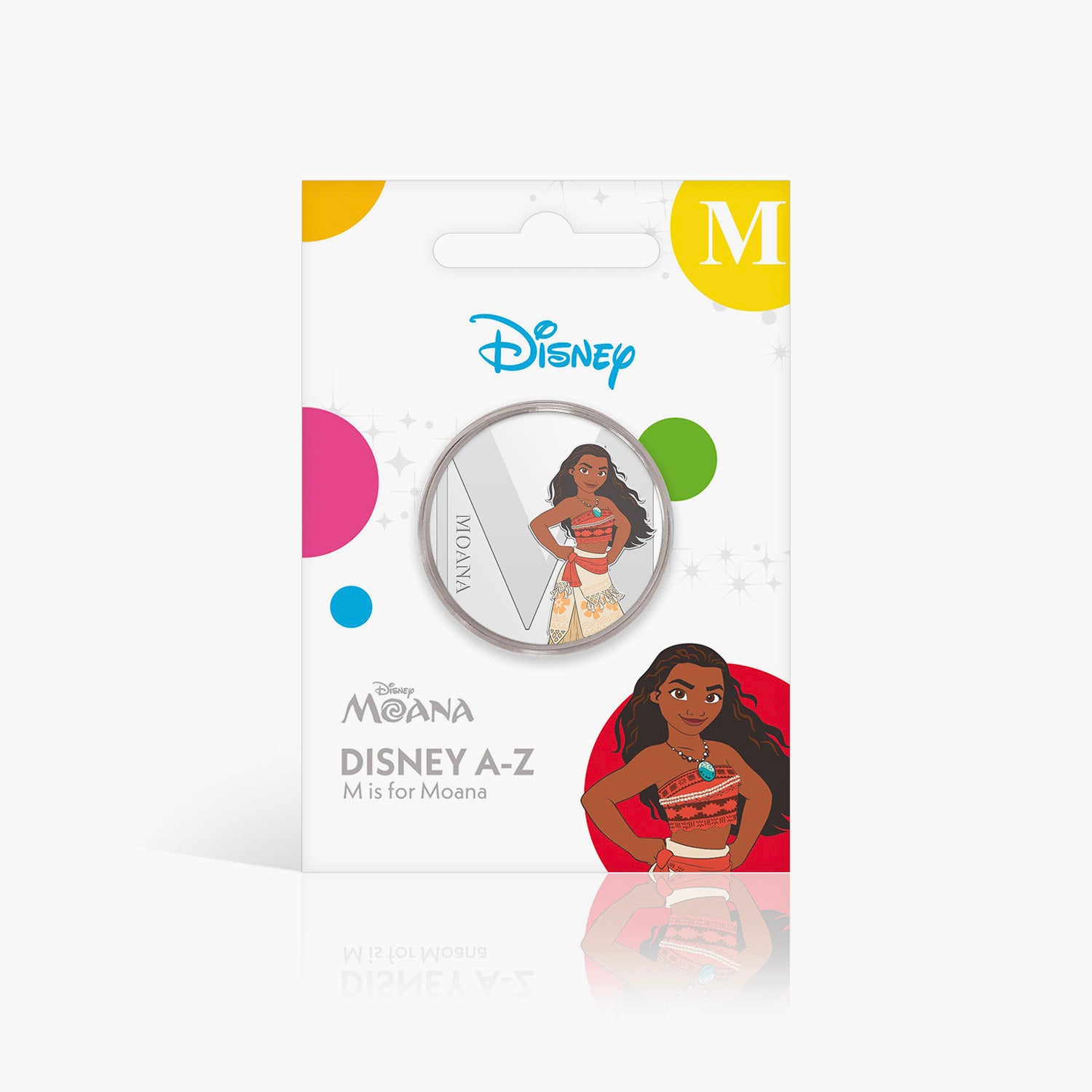 M is for Moana Silver-Plated Full Colour Commemorative
