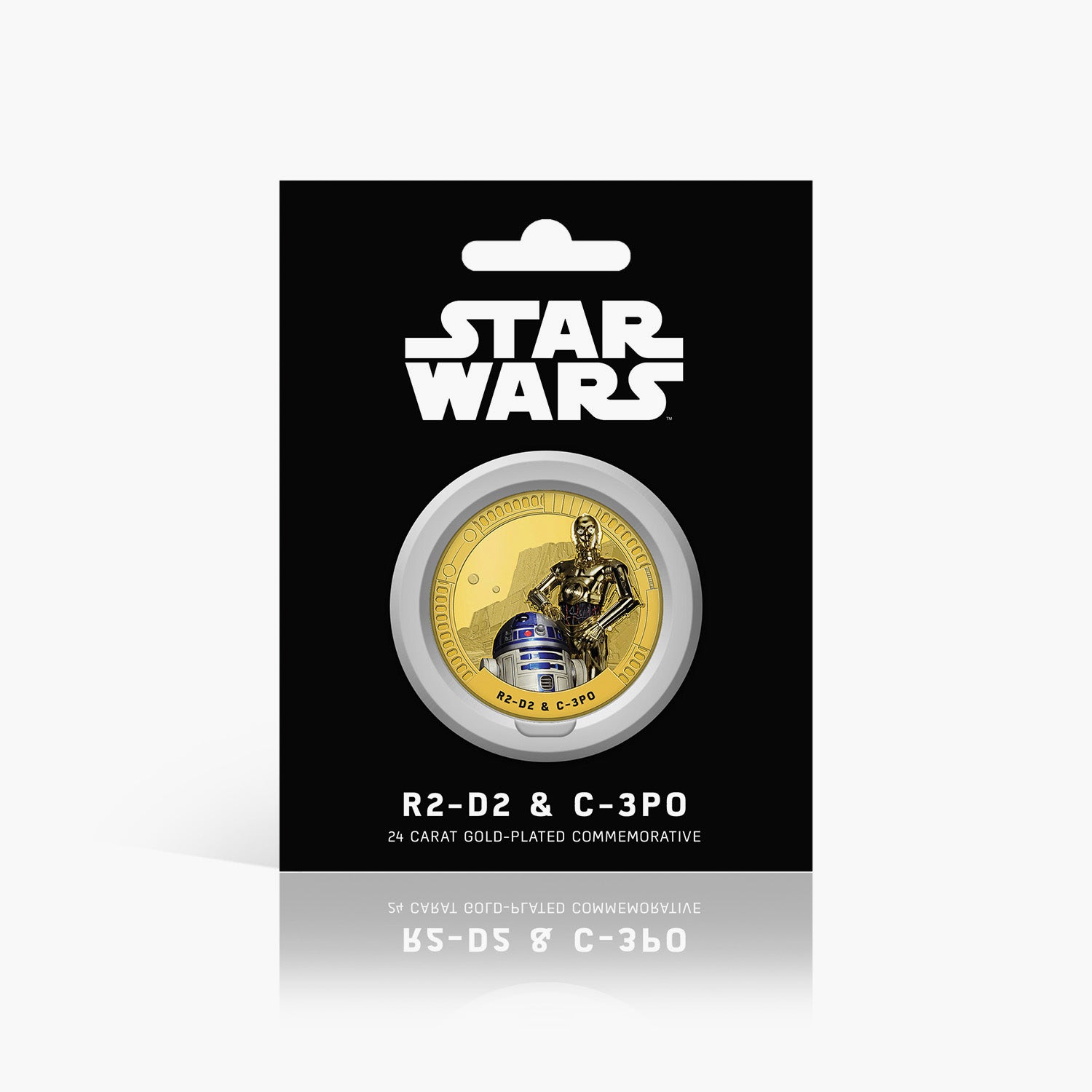 R2-D2 &amp; C-3PO - Plaqué Or Commémoratif