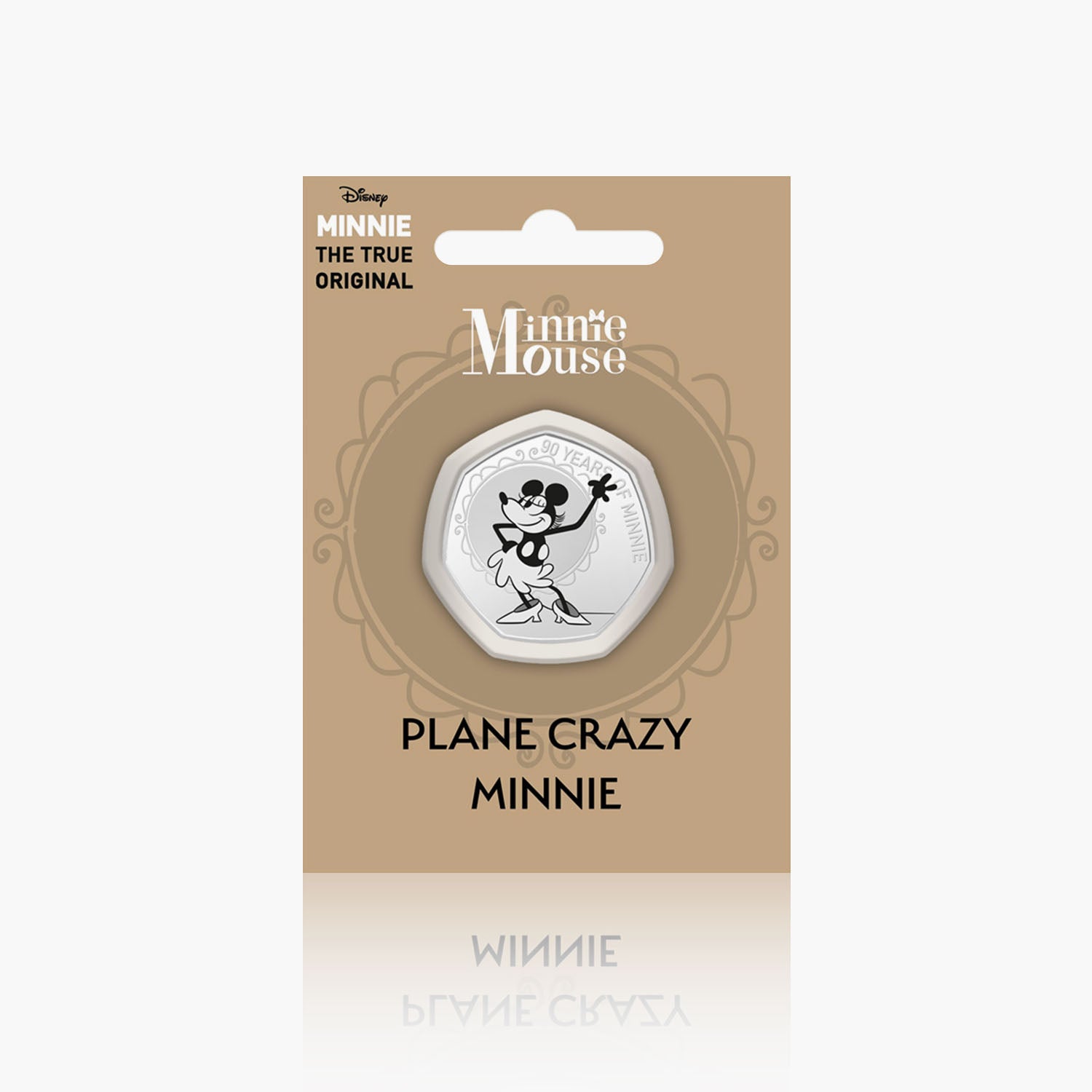 Avion Crazy Minnie commémoratif plaqué argent