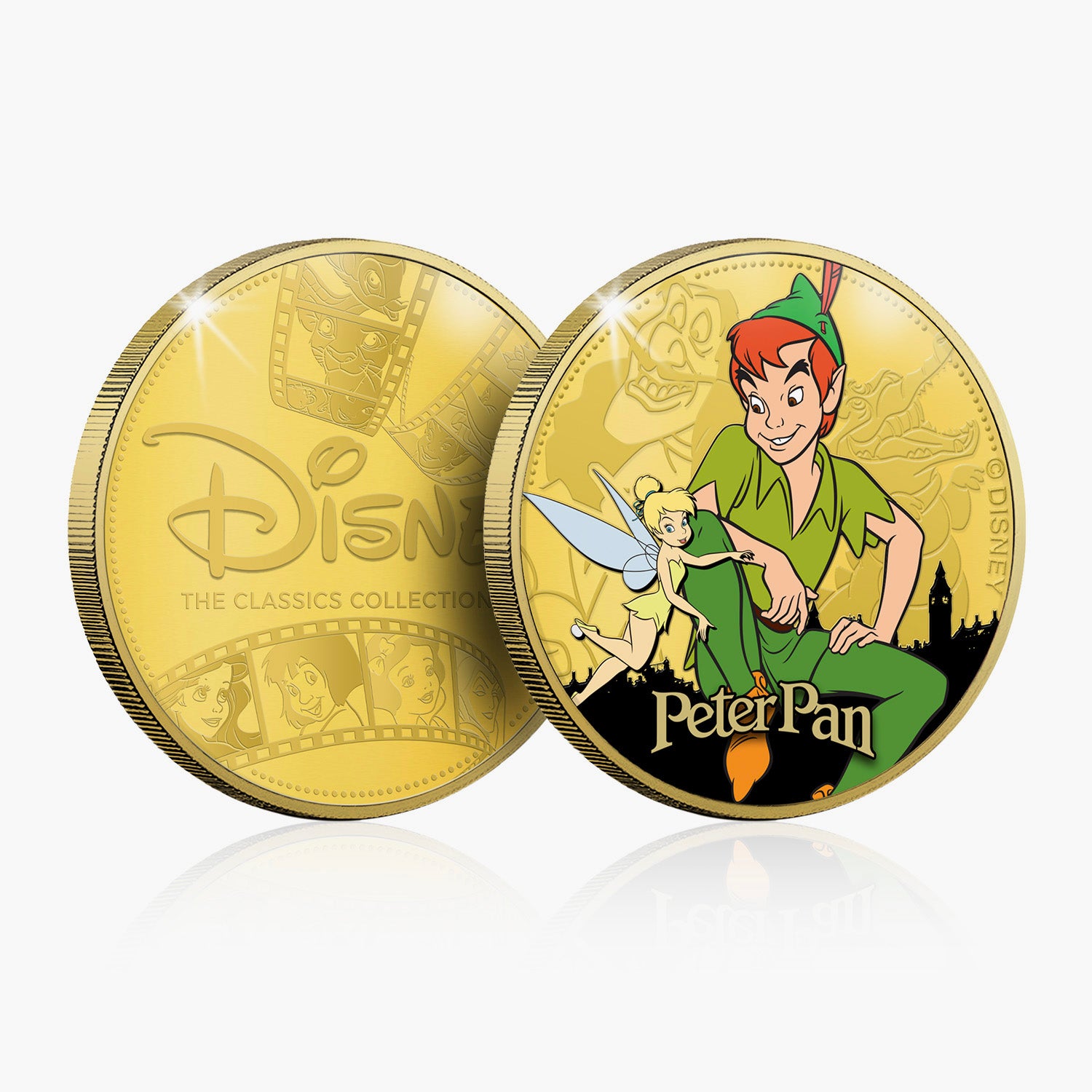 Peter Pan commémoratif plaqué or
