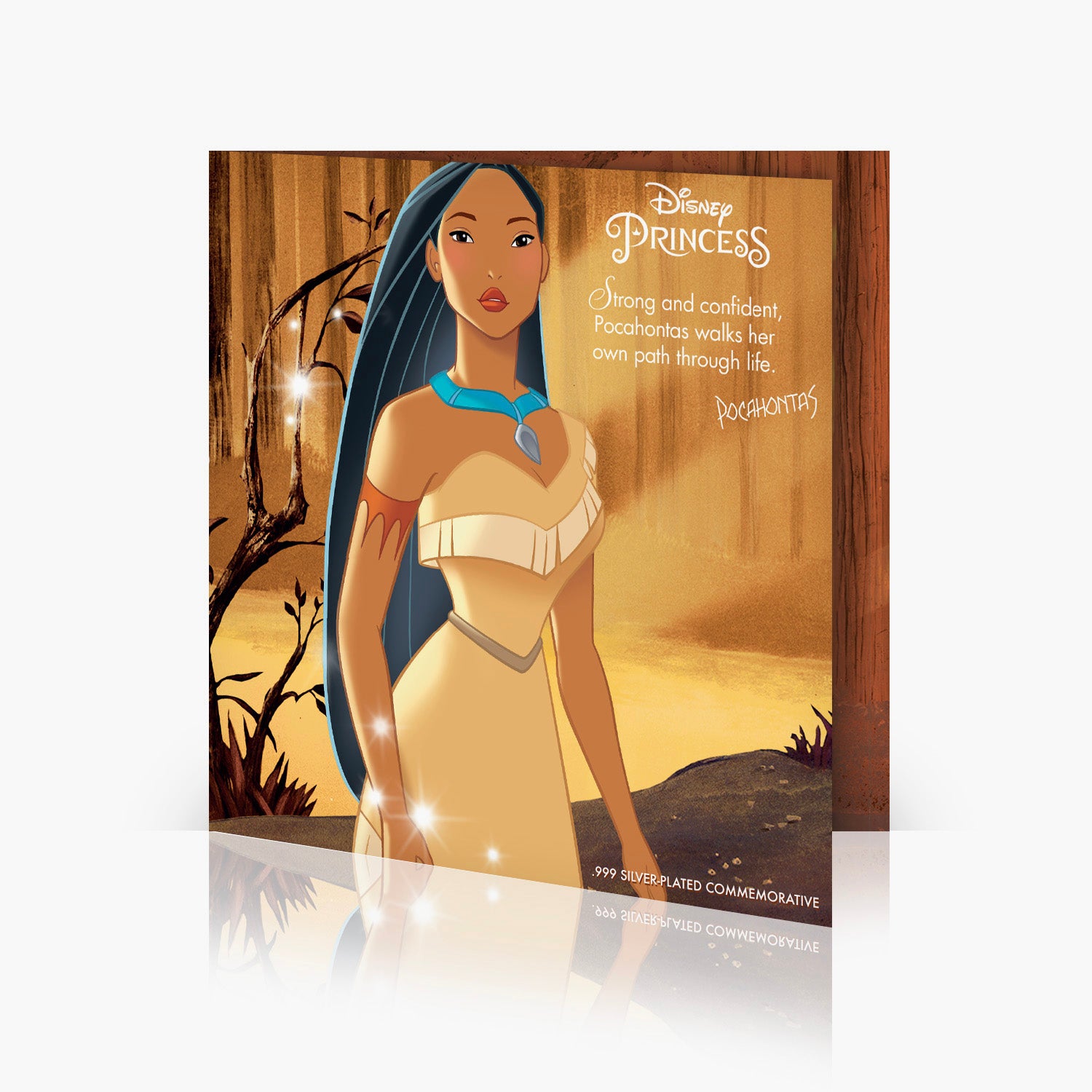 Pocahontas commémoratif plaqué argent