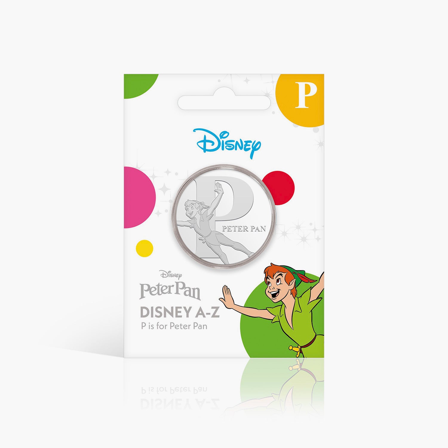 P est pour Peter Pan plaqué argent commémoratif