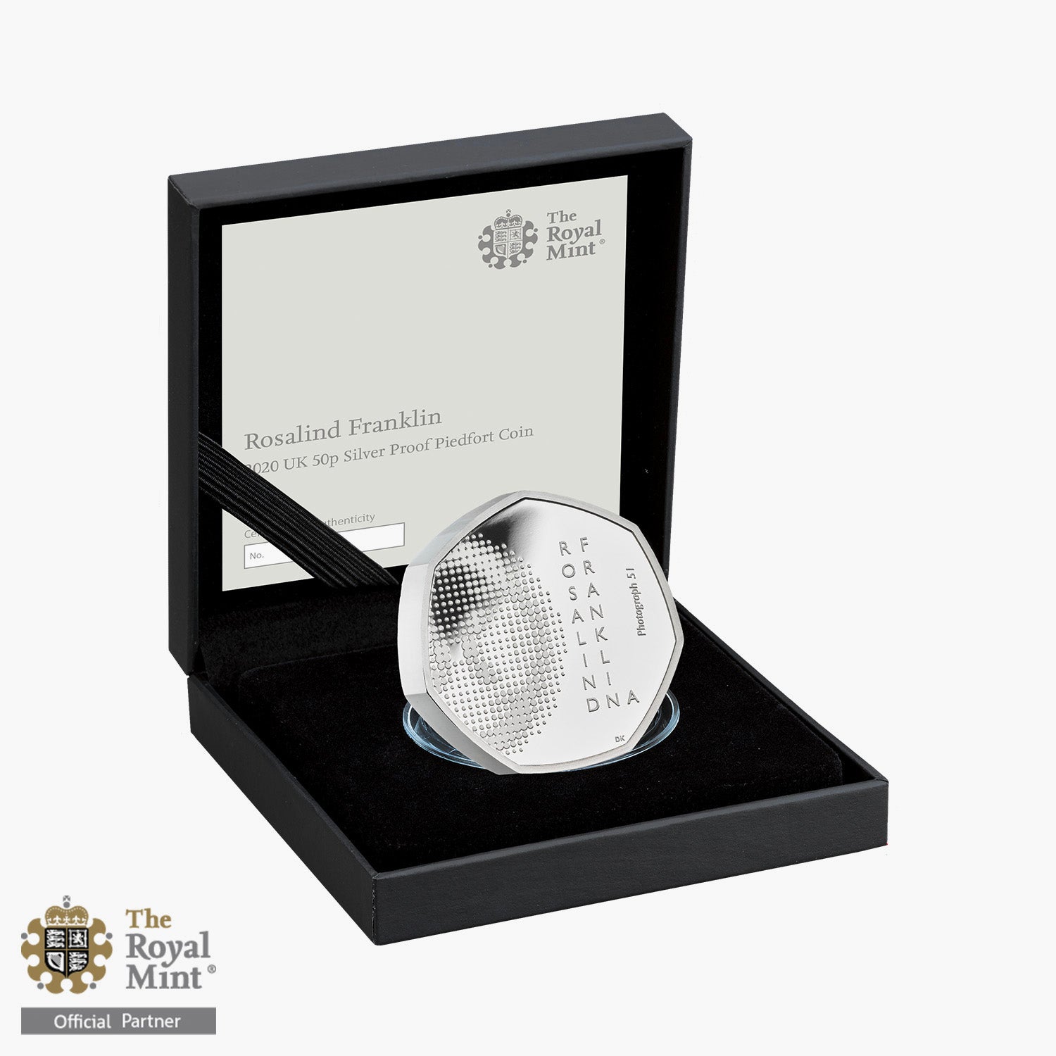 Rosalind Franklin 2020 UK 50p Silver Proof Piedfort Coin
