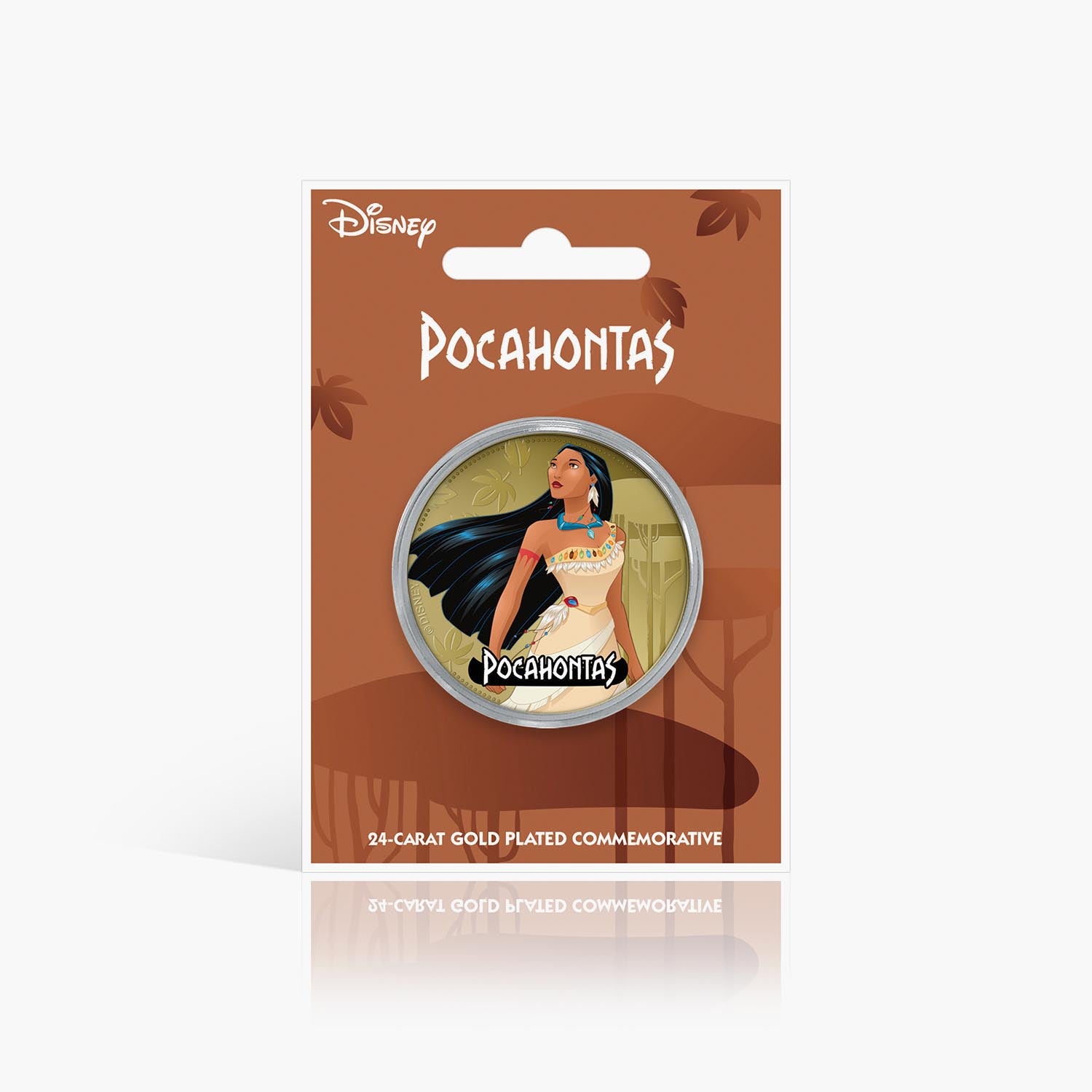 Pocahontas commémoratif plaqué or