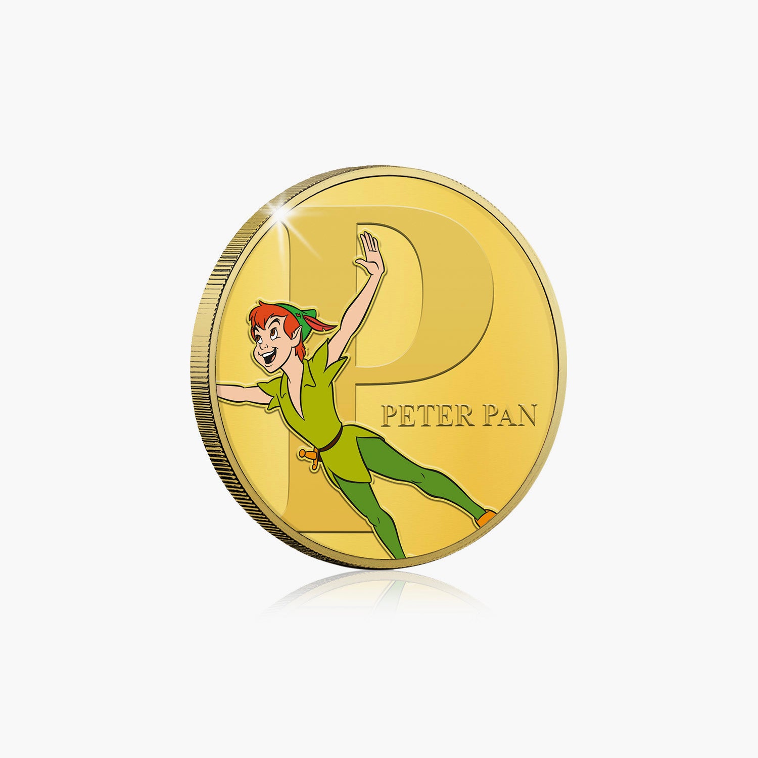 P Is For Peter Pan Gold-Plated Full Colour Comm
