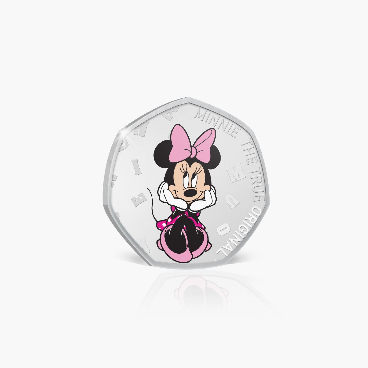 Pink Minnie Silver-Plated Commemorative