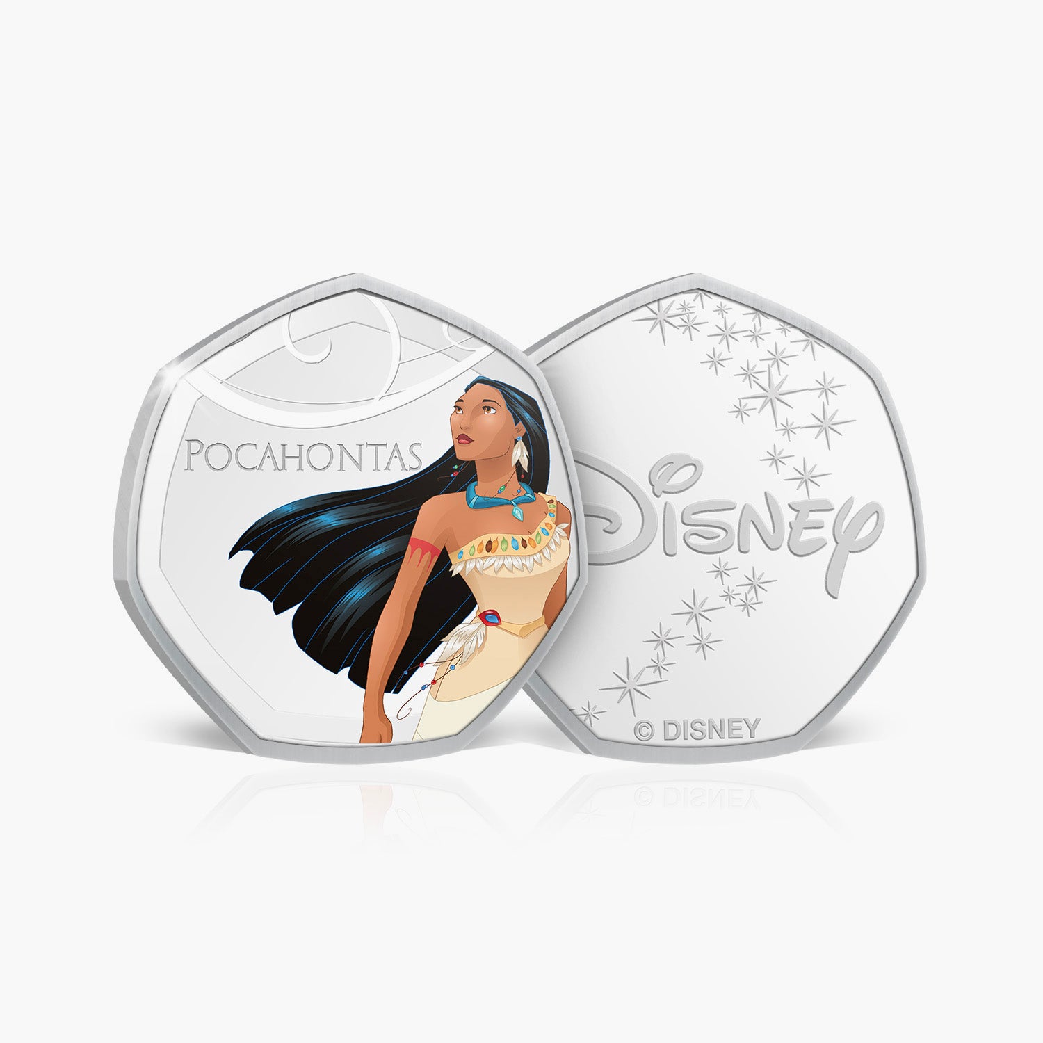 Pocahontas commémoratif plaqué argent