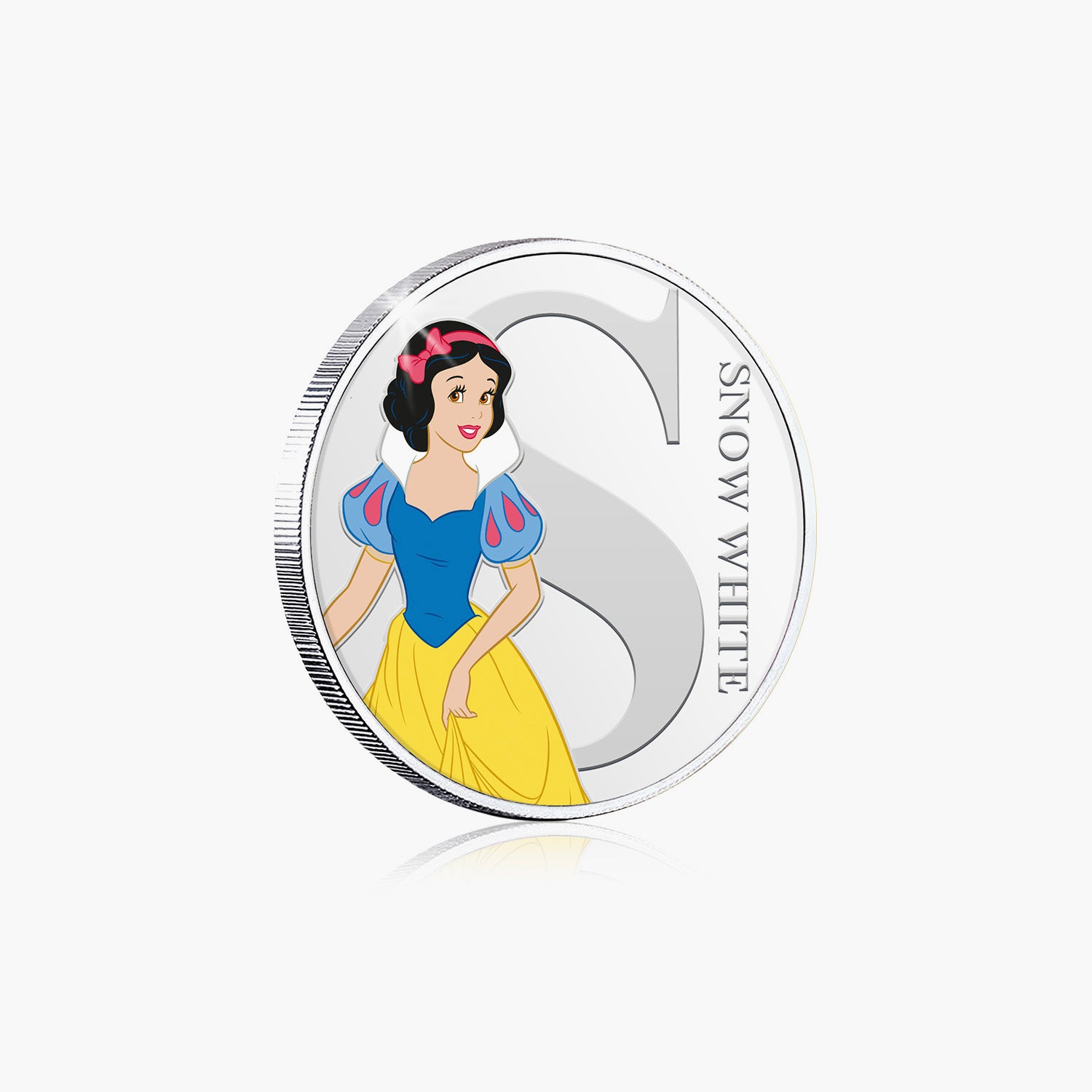 S is for Snow White Silver-Plated Full Colour Commemorative
