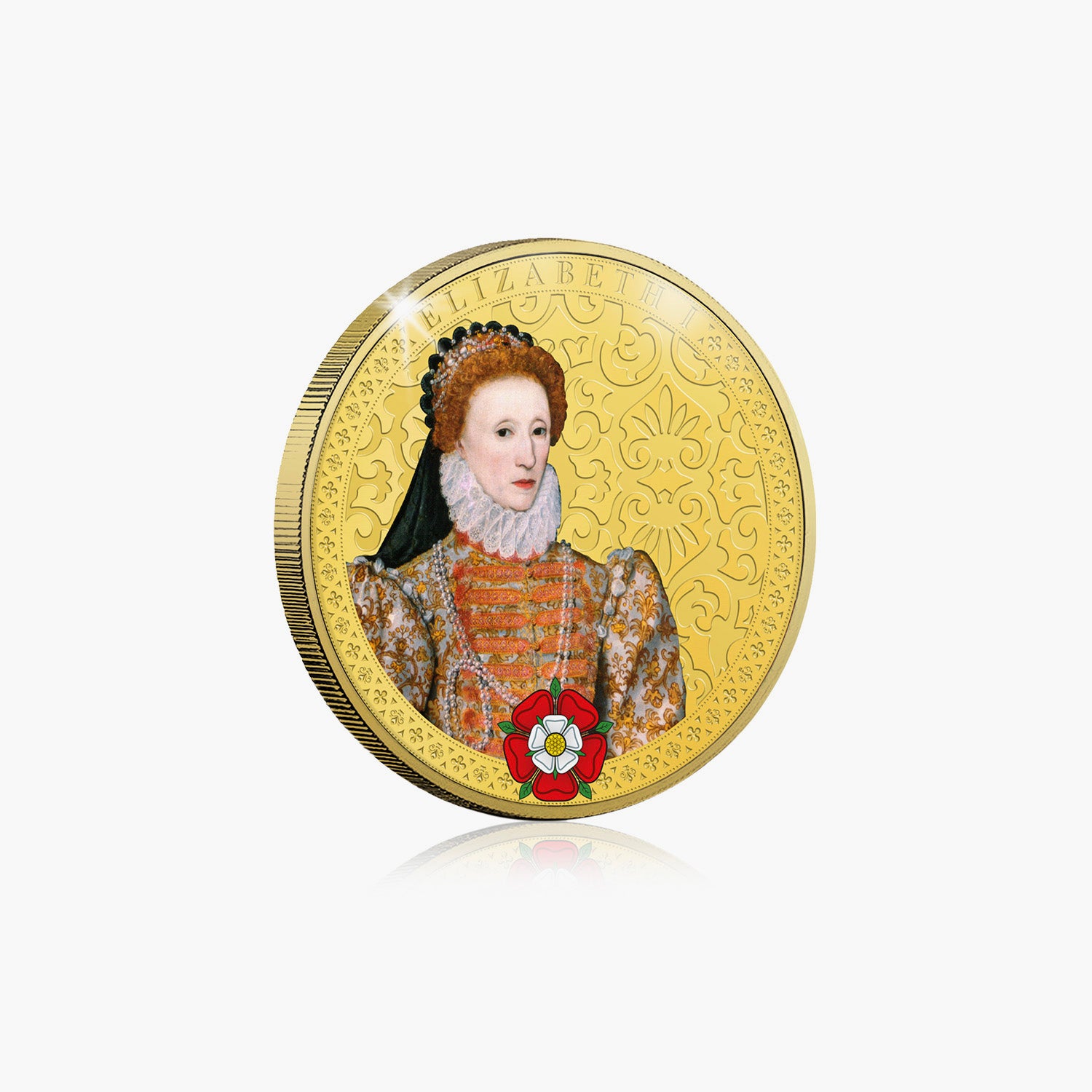 Elizabeth I plaqué or commémoratif