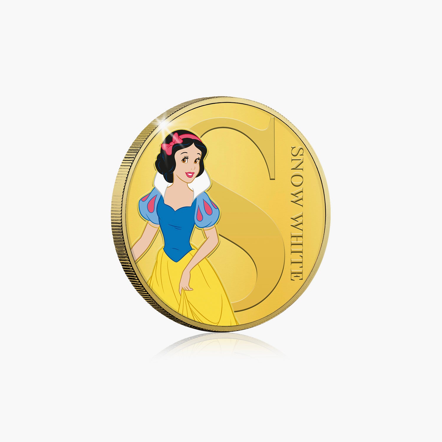 S is for Snow White Gold-Plated Full Colour Comm