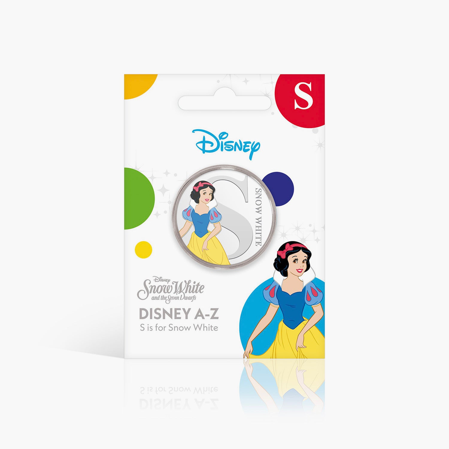 S is for Snow White Silver-Plated Full Colour Commemorative