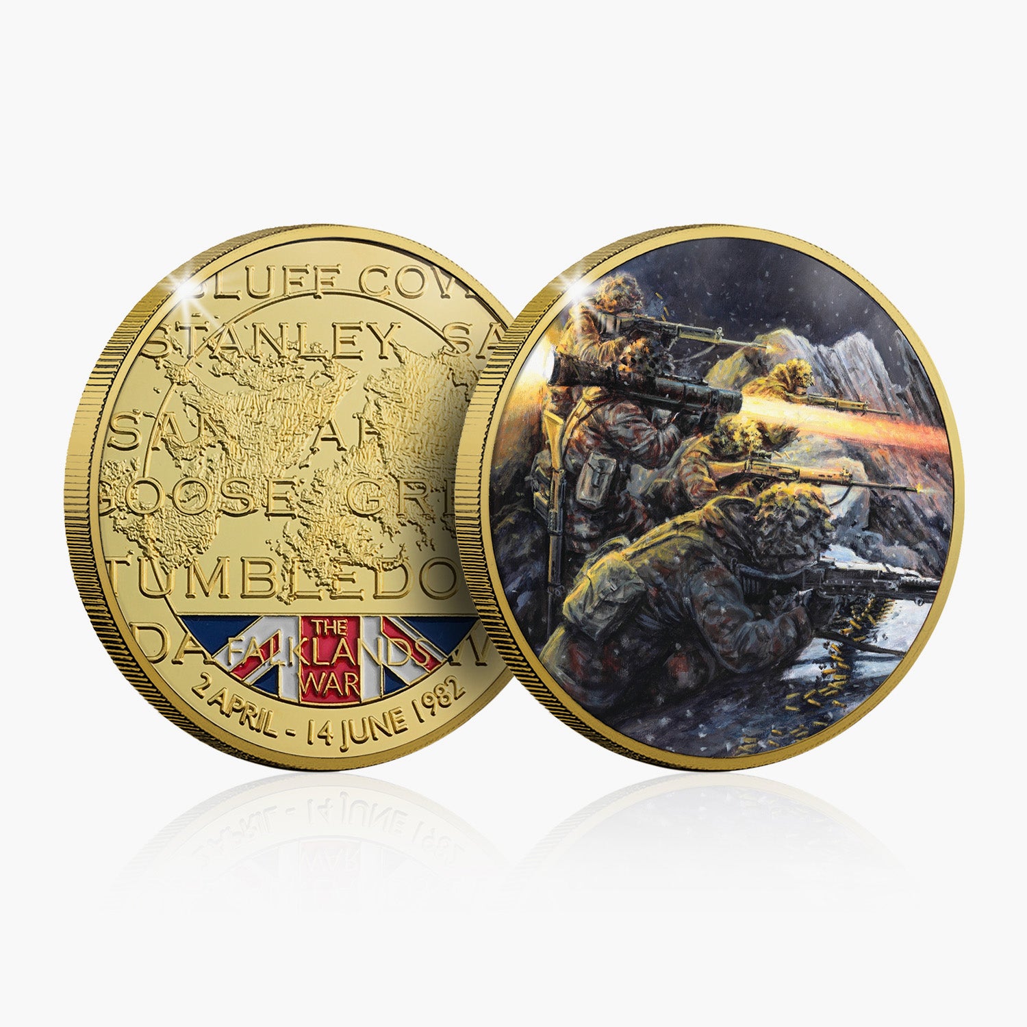 The Battle of Mount Tumbledown Gold-Plated Commemorative