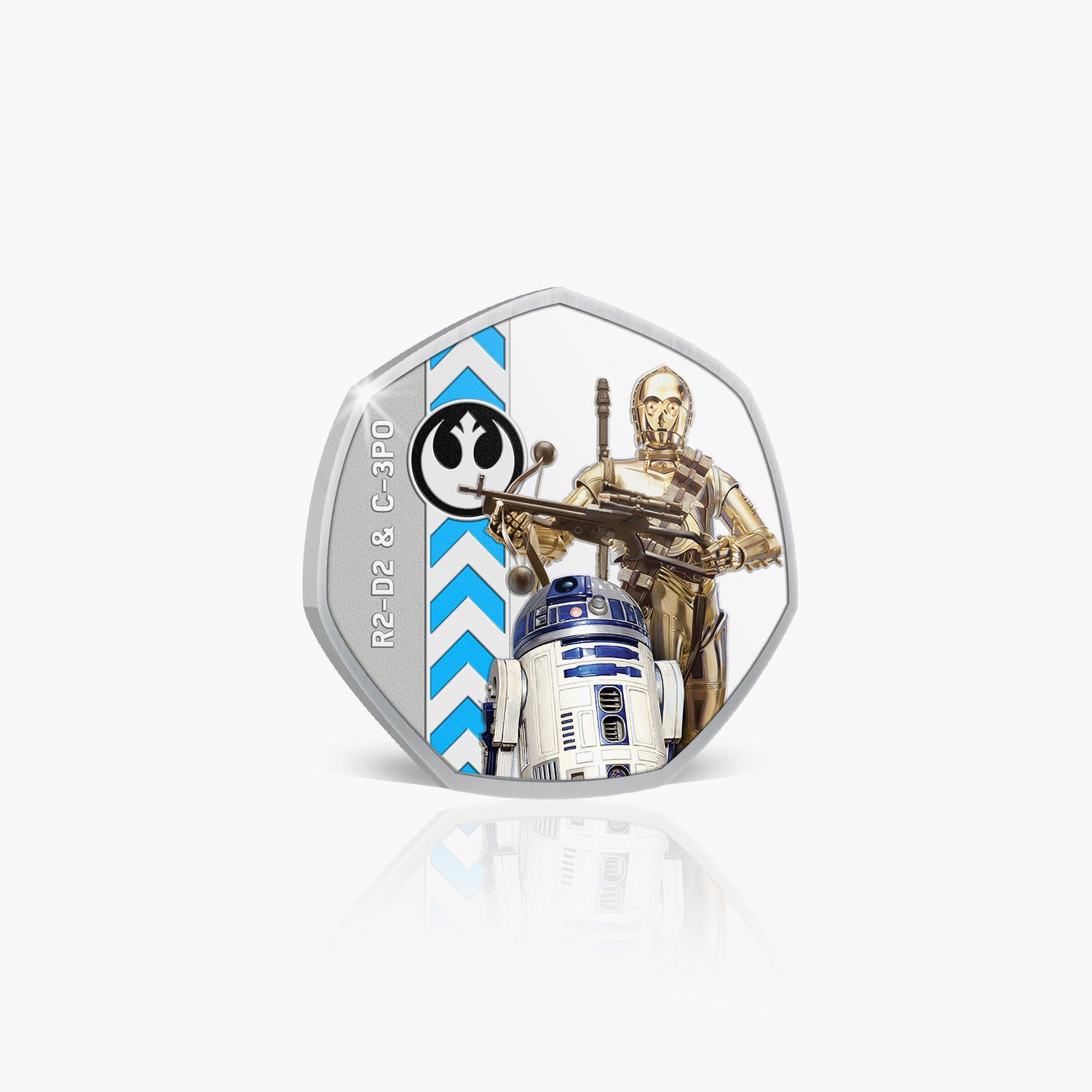 Commémoratif plaqué argent R2-D2 et C-3PO