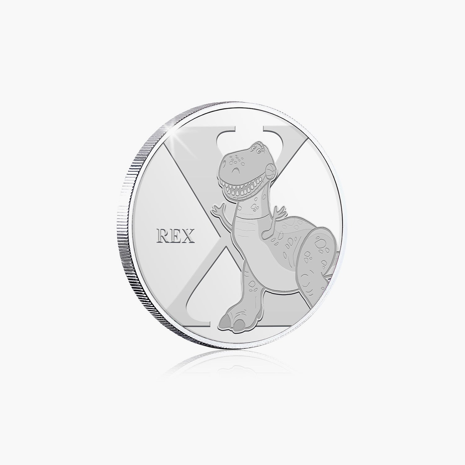 X est pour Rex commémoratif plaqué argent