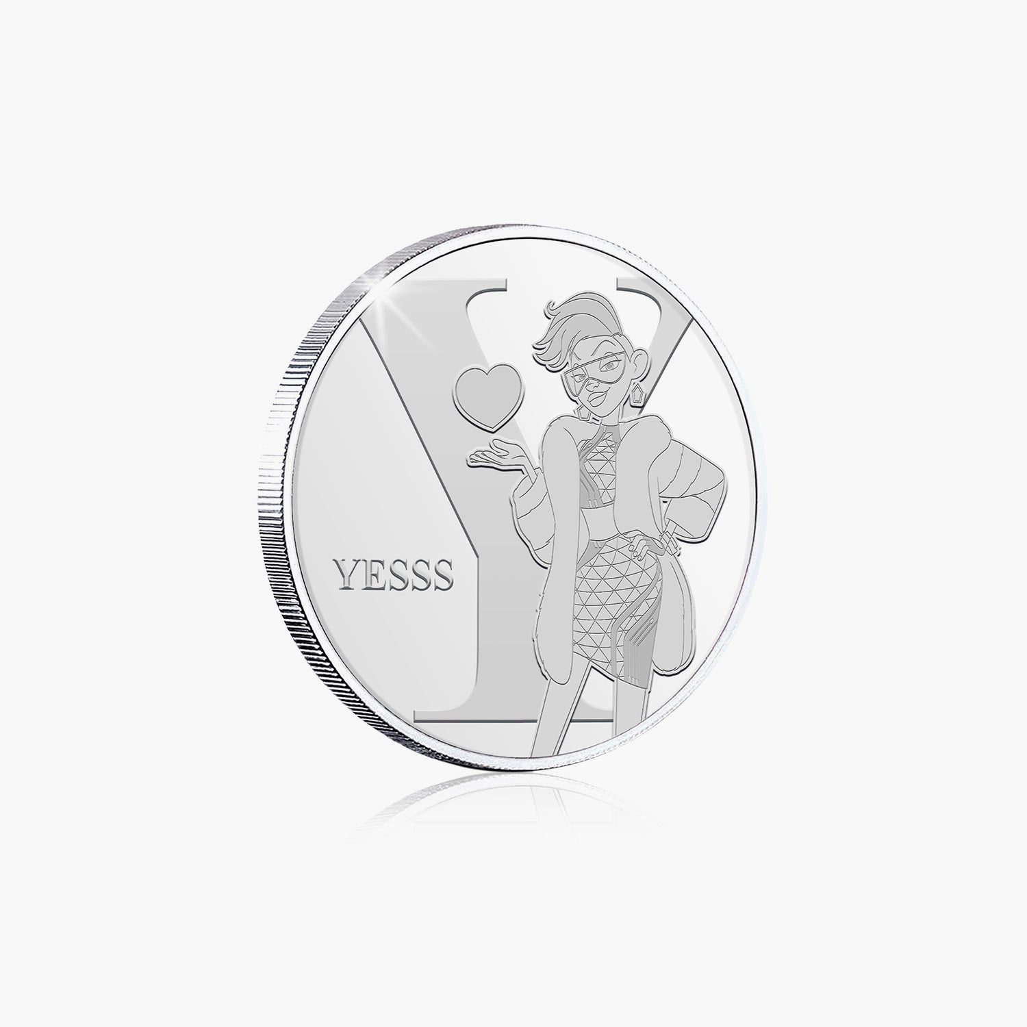 Y Is For Yesss Silver-Plated Commemorative