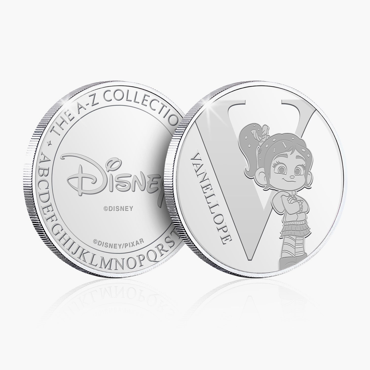 V Is For Vanellope Silver-Plated Commemorative