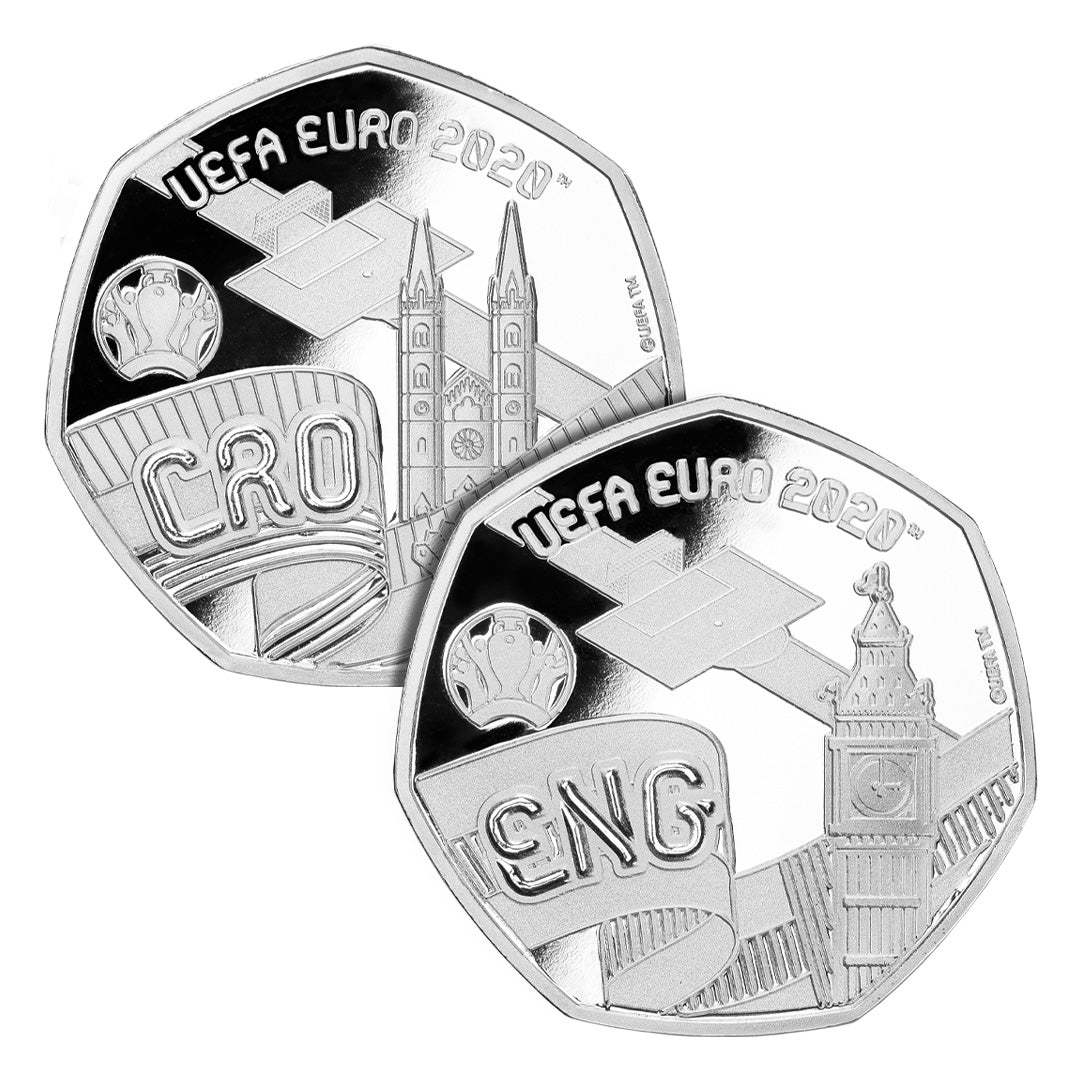 UEFA EURO 2020 Coins - England and Croatia
