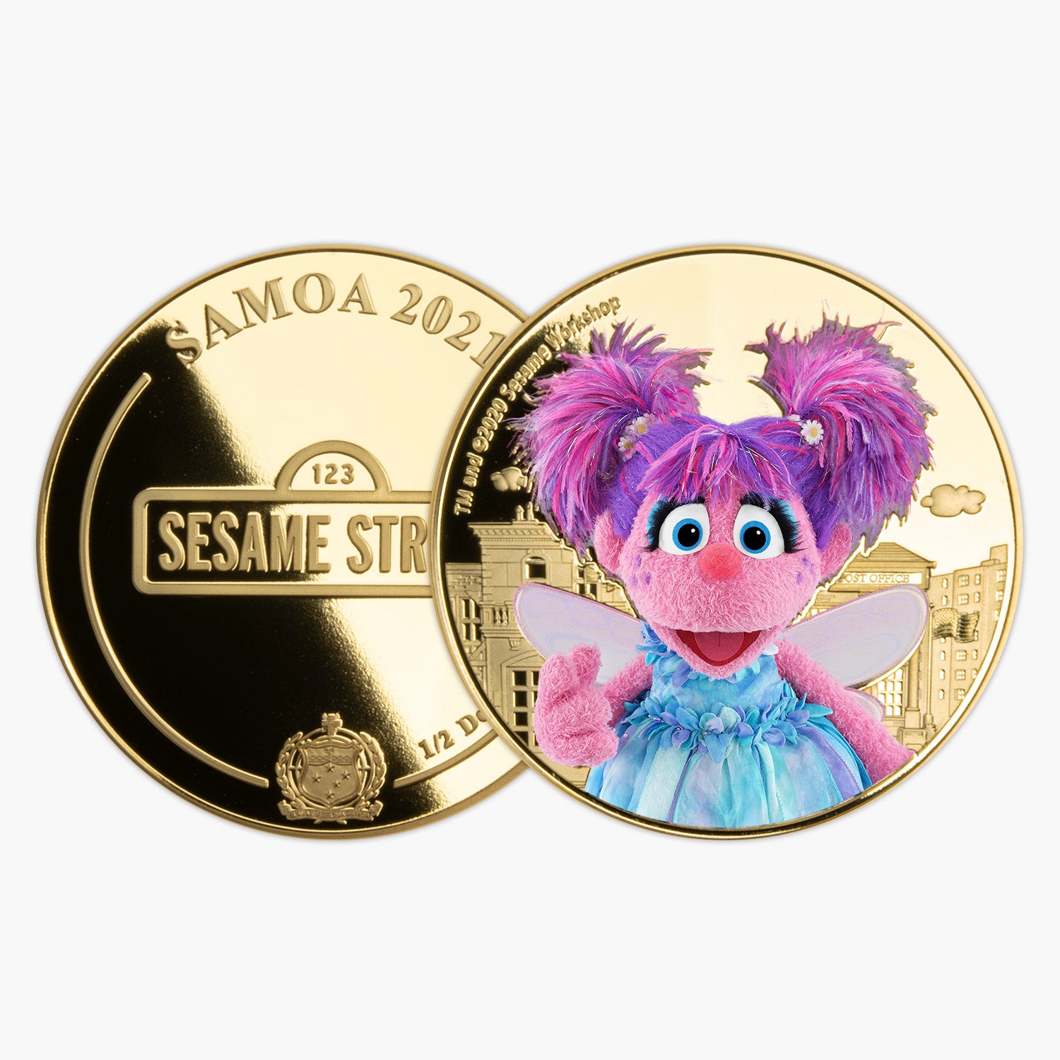 Sesame Street Abby Cadabby Gold Plated Coin